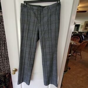 BANANA Republic wool‎ blend tweed pants Size 6 33" inseam
